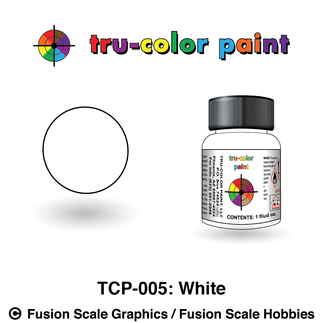 Tru Color Paint White 1oz - 005