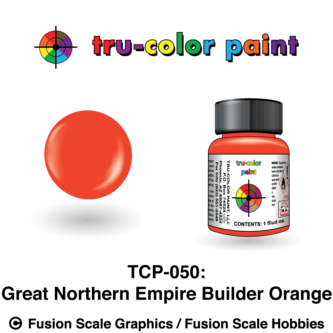 Tru Color Paint Great Northern Empire Builder Orange 1oz