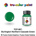 Tru Color Paint Burlington Northern BN Cascade Green 1oz Bottle