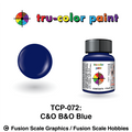 Tru Color Paint TCP-072 C&O B&O Blue 1oz TCP072