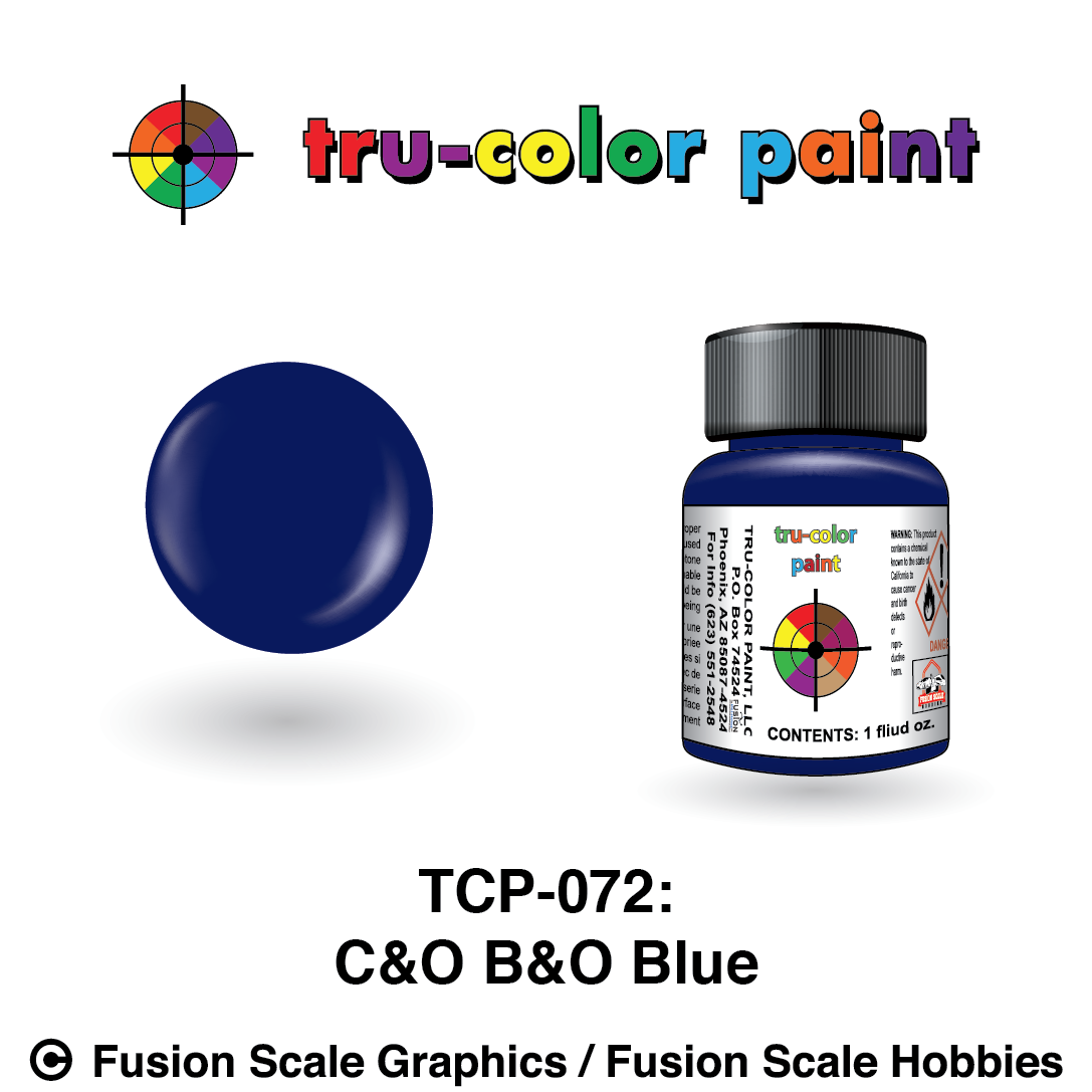 Tru Color Paint TCP-072 C&O B&O Blue 1oz TCP072