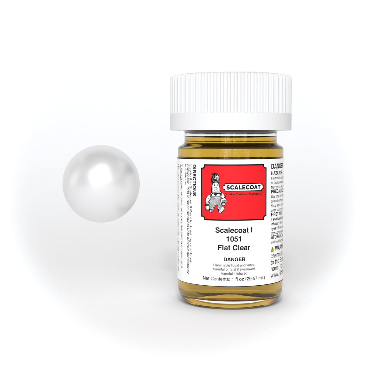 Scalecoat I Flat Clear 1oz - 1051