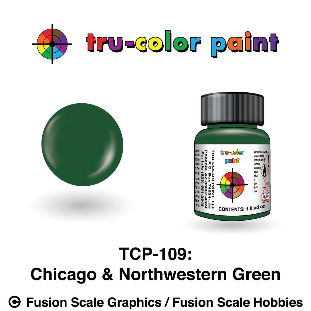 Tru Color Paint Chicago & NorthWestern CNW Green 1oz - 109