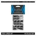 HO Scale EMD SD70ACe & SD70M-2 Locomotive Window Masking Set Fusion Scale Graphics