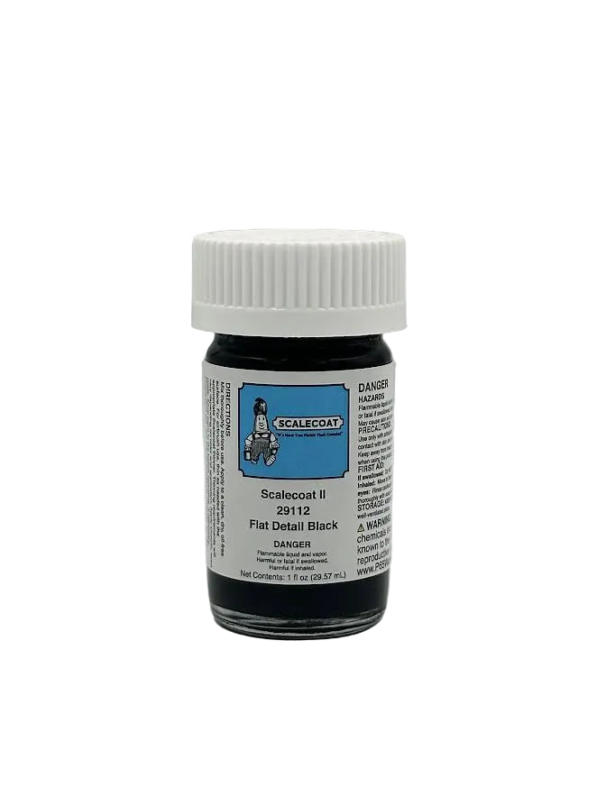 Scalecoat II Flat Detail Black 1oz - 29112