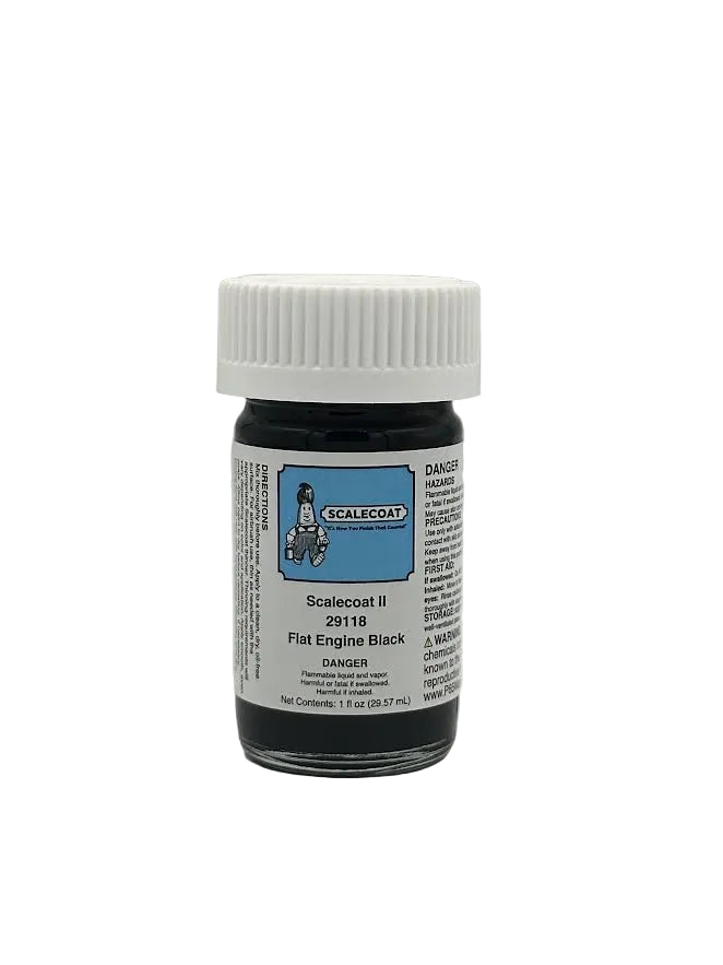 Scalecoat II Flat Engine Black 1oz - 29118