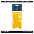 HO Scale Railroad Freight Car Yellow Reflective Markings Set Fusion Scale Graphics