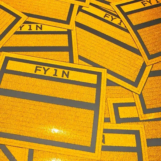 N Scale Railroad Freight Car Yellow Reflective Markings Set Fusion Scale Graphics