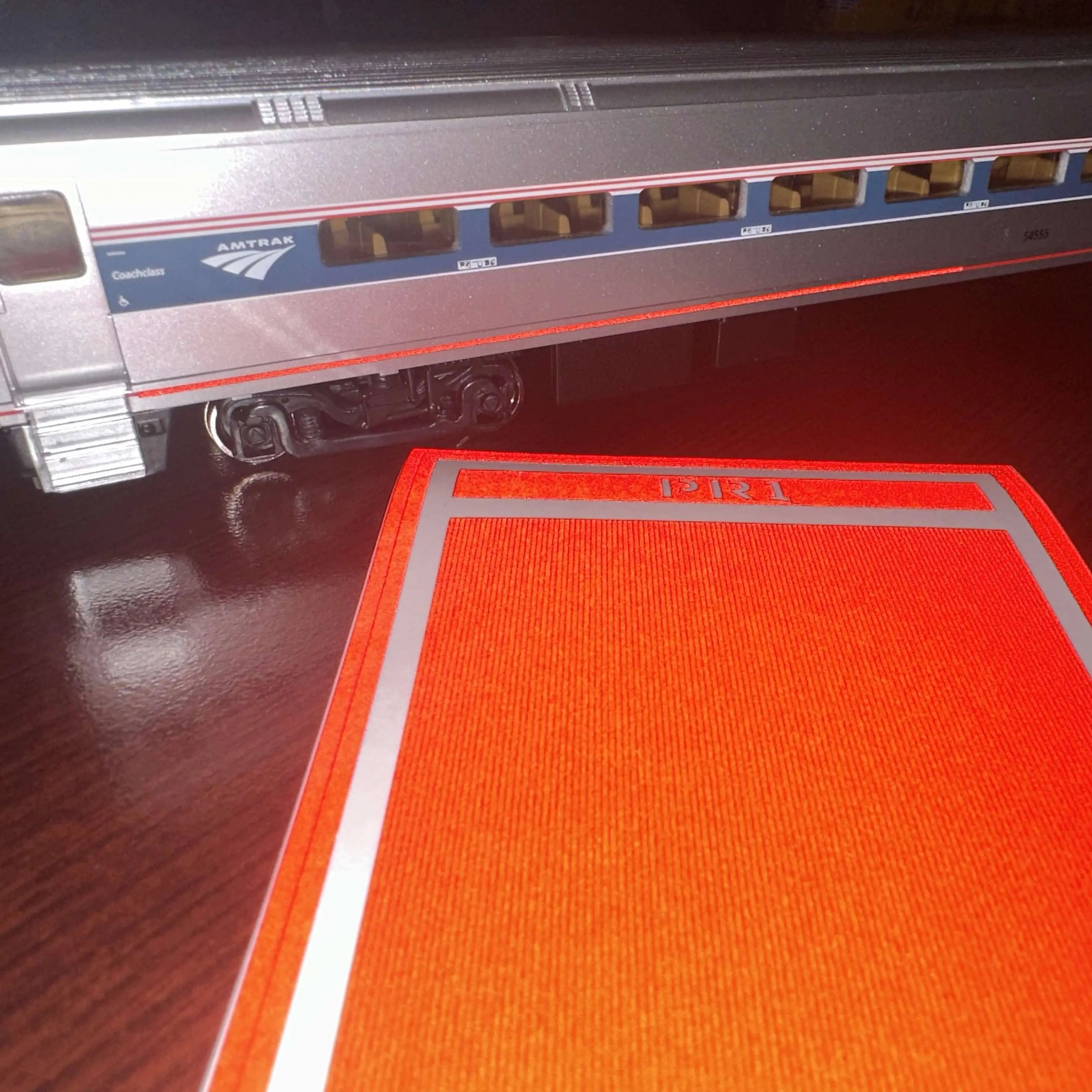 N Scale Passenger Car Red Reflective Markings Set Fusion Scale Graphics