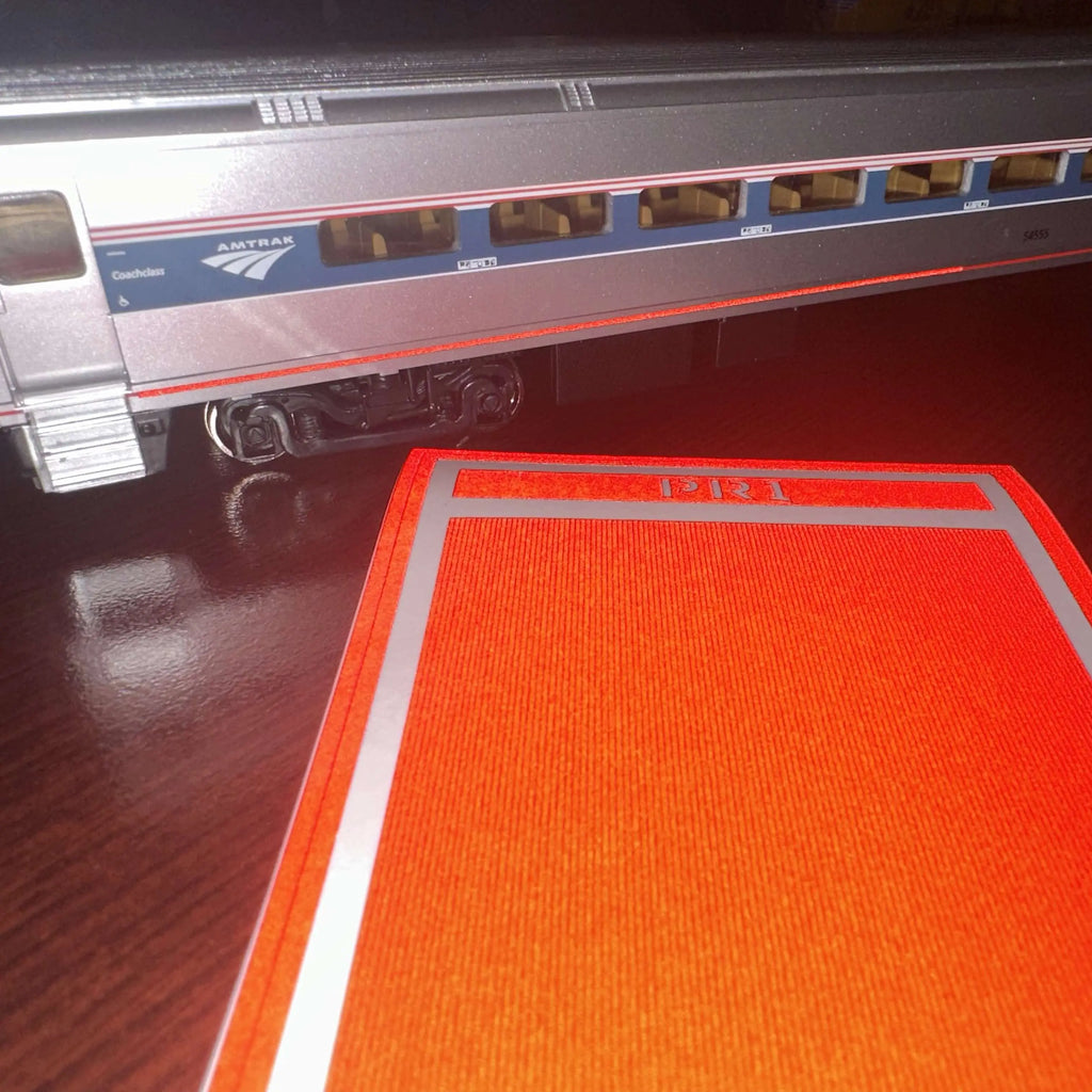 HO Scale Passenger Car Red Reflective Markings Set Fusion Scale Graphics