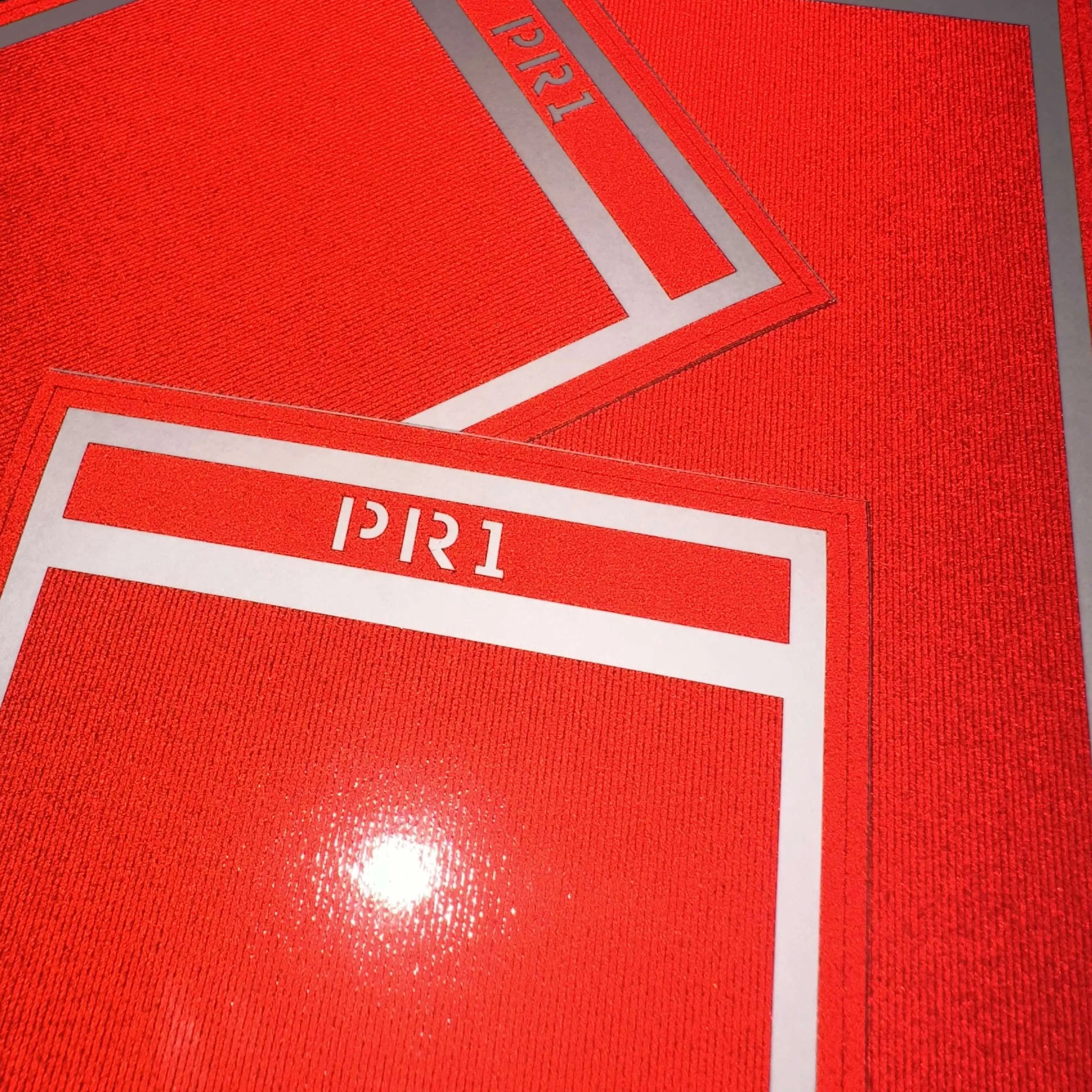 N Scale Passenger Car Red Reflective Markings Set Fusion Scale Graphics