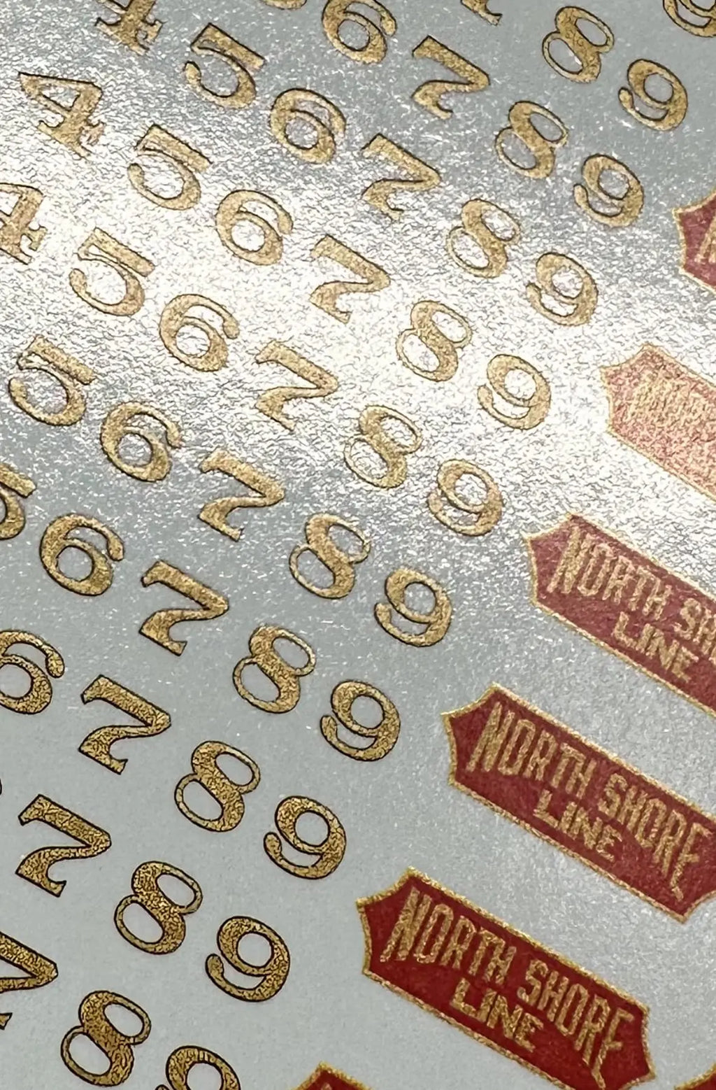 Metallic Silver HO Scale Chicago North Shore & Milwaukee Silverliners Decal Set Fusion Scale Graphics