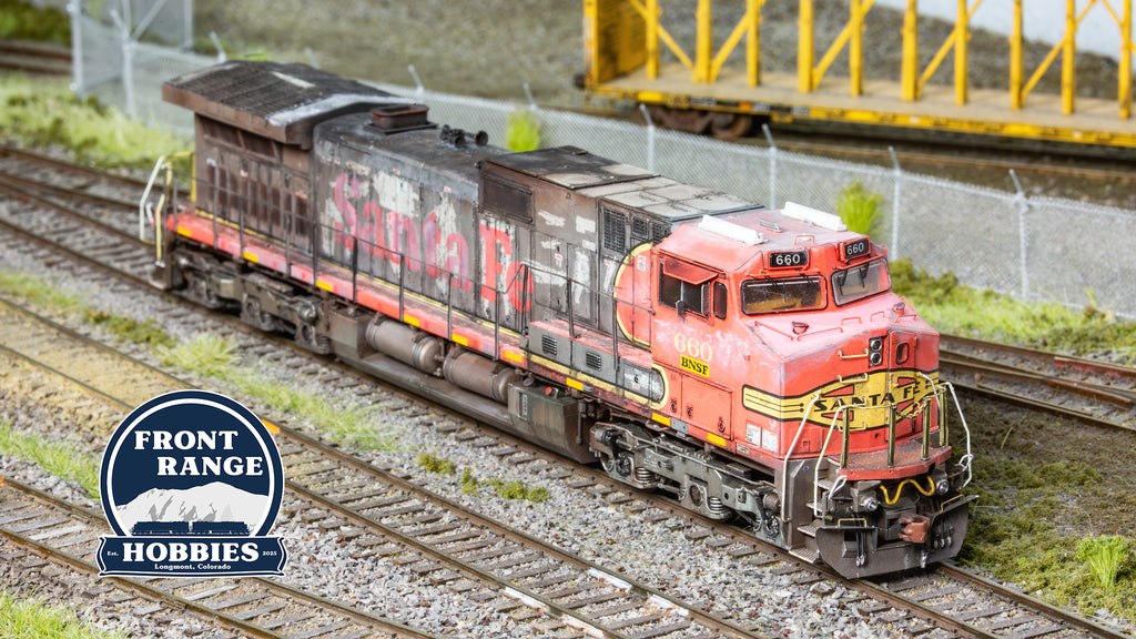 HO Scale ScaleTrains Rivet Counter BNSF ex-ATSF GE C44-9W #660, Warbonnet, w/PTC (Weathered)