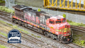 HO Scale ScaleTrains Rivet Counter BNSF ex-ATSF GE C44-9W #660, Warbonnet, w/PTC (Weathered)