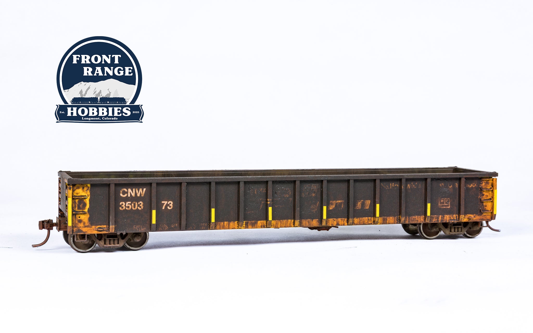 HO Scale Walthers MainLine 53' Gondola ex-Railgon Chicago North Western CNW 350373 (Weathered)