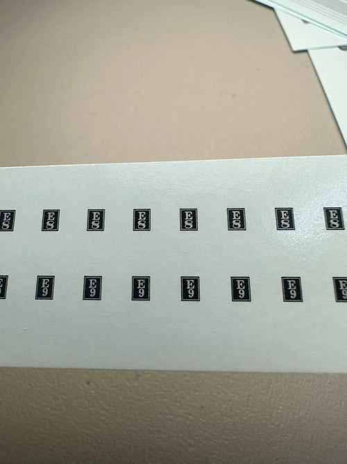 HO Scale EMD Locomotive Model Black/Silver Plate Decal Set - Front Range Hobbies