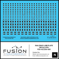 N Scale Railroad Lube Plate Decal Set Mix - Front Range Hobbies