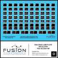 O Scale Railroad Lube Plate Decal Set Mix Fusion Scale Graphics