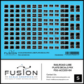 S Scale Railroad Lube Plate Decal Set Mix Fusion Scale Graphics