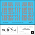 N Scale Freight Car Patches Set 1 Medium Gray Decal Set Fusion Scale Graphics