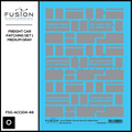 O Scale Freight Car Patching Set 1 Medium Gray Decal Set Fusion Scale Graphics