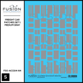 S Scale Freight Car Patching Set 1 Medium Gray Decal Set Fusion Scale Graphics