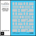 O Scale Freight Car Patches Set 1 Light Gray Decal Set Fusion Scale Graphics