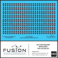HO Scale ACI KarTrack Barcodes System Decal Set Fusion Scale Graphics