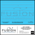 HO Scale Passenger Car Undercar AMF / Danger Warning Labels Fusion Scale Graphics