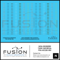 N Scale Non-Odorized Decal For Tank Cars Decal Set Fusion Scale Graphics