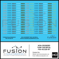 HO Scale Non-Odorized Decal For Tank Cars Decal Set Fusion Scale Graphics