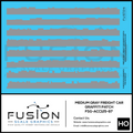 HO Scale Medium Gray Freight Car Graffiti Paint Patch Out Decal Set Fusion Scale Graphics