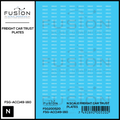 N Scale Freight Car Trust Plates White Decal Set Fusion Scale Graphics