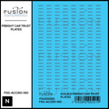 N Scale Freight Car Trust Plates Black Decal Set Fusion Scale Graphics