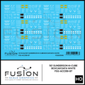 HO Scale Gunderson/Trenton Works 50' Hi-Cube White Boxcar Data Decal Set