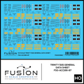 HO Scale Trinity 5161 Cu. Ft. Covered Hopper General Data Decal Set