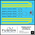 O Scale Aberdeen Carolina & Western Railroad F7 F9 Locomotive Decal Set Fusion Scale Graphics