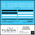 O Scale AEQX Freight Car Patching Decal Set Fusion Scale Graphics
