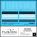 S Scale AEQX Freight Car Patching Decal Set Fusion Scale Graphics