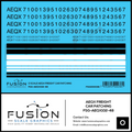 O Scale AEQX Black Freight Car Patching Decal Set Fusion Scale Graphics