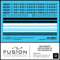 O Scale AEQX Black Freight Car Patching Decal Set V2 Fusion Scale Graphics