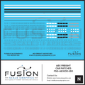 N Scale AEX 162 Series Covered Hopper Patch Decal Set Fusion Scale Graphics