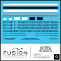 O Scale AEX 162 Series Covered Hopper Patch Decal Set Fusion Scale Graphics