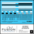S Scale AEX Freight Car Patches Decal Set Fusion Scale Graphics