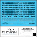 O Scale AGR Freight Car Lettering Black Font 1 Decal Set Fusion Scale Graphics