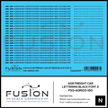 N Scale AGR Black Freight Car Lettering Decal Set Font 2 - Front Range Hobbies