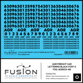 O Scale AGR Black Freight Car Lettering Decal Set Font 2 Fusion Scale Graphics