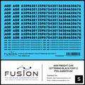 S Scale AGR Black Freight Car Lettering Decal Set Font 2 - Front Range Hobbies