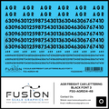 O Scale AGR Freight Car Black Freight Car Lettering Font 3 Decal Set