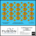 HO Scale Alabama Gulf Coast Logos Decal Set Fusion Scale Graphics